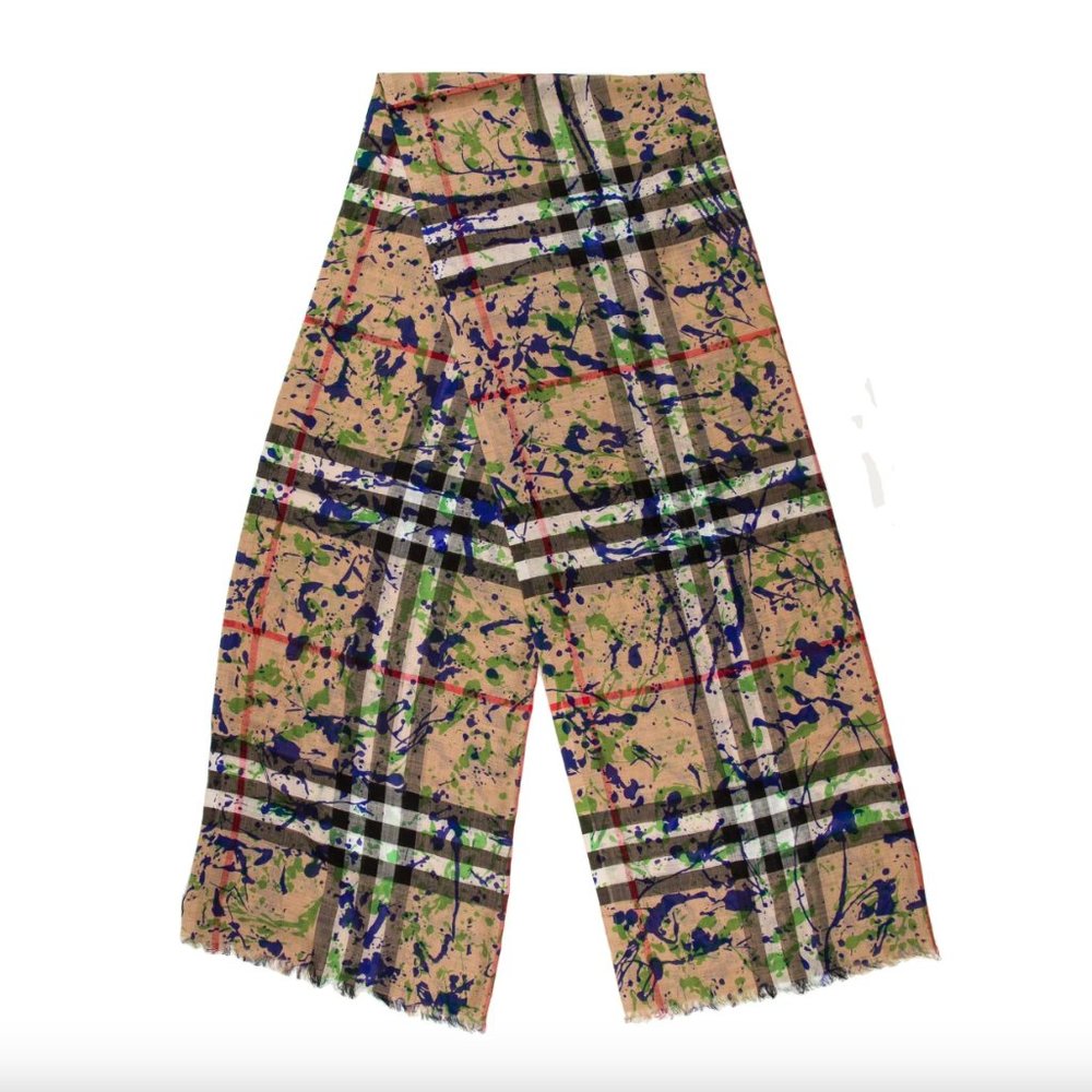Burberry Wool Printed Scarf